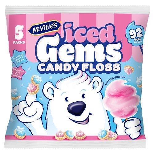 McVities Iced Gems Candy Floss 5pk