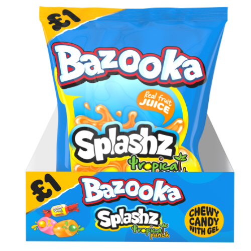 Bazooka Splashz Tropical Punch Pm £1 120g