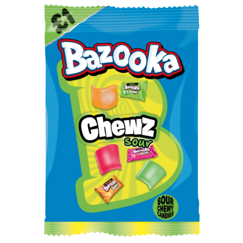 DUNIYA | Bazooka Chews Sour Pm £1 120g Thumbnail