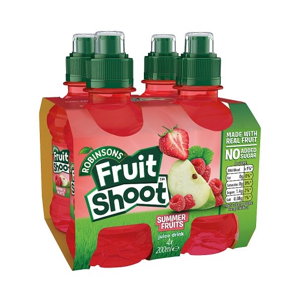 Fruit Shoot Summer Fruits NAS 4pk (4 x 200ml)