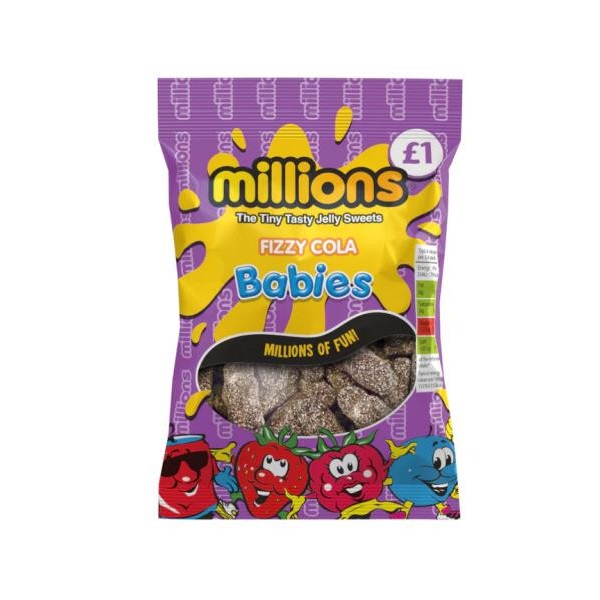 Millions Fizzy Cola Babies PM £1 120g