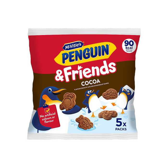 McVities Penguin & Friends Cocoa 5pk (5 x 20g) 100g