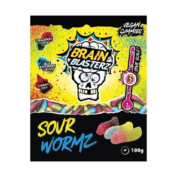 Brain Blasterz Bag Sour Wormz 100g