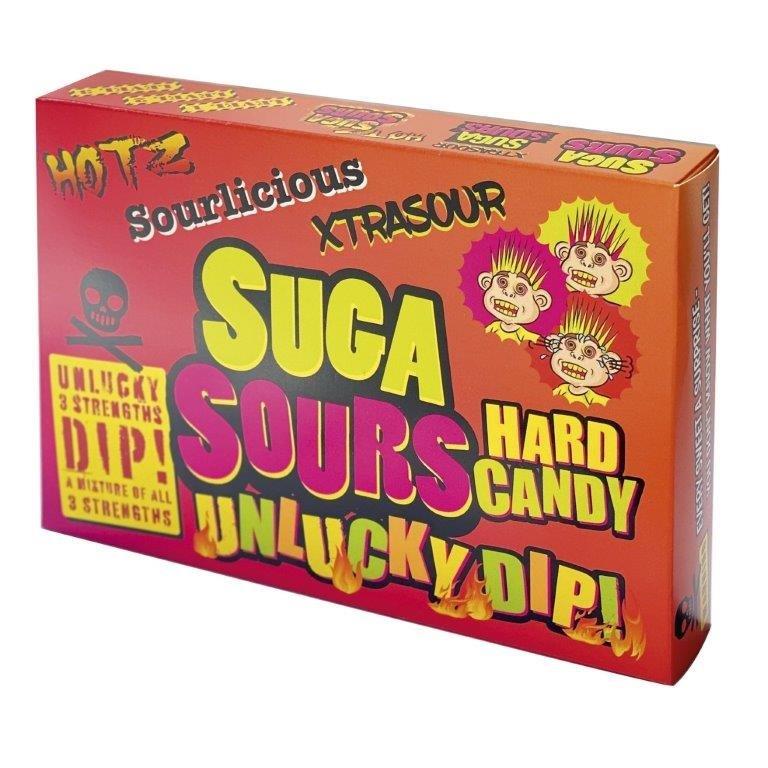 Suga Sours Hotz Unlucky Dip Flavour Candy 100g