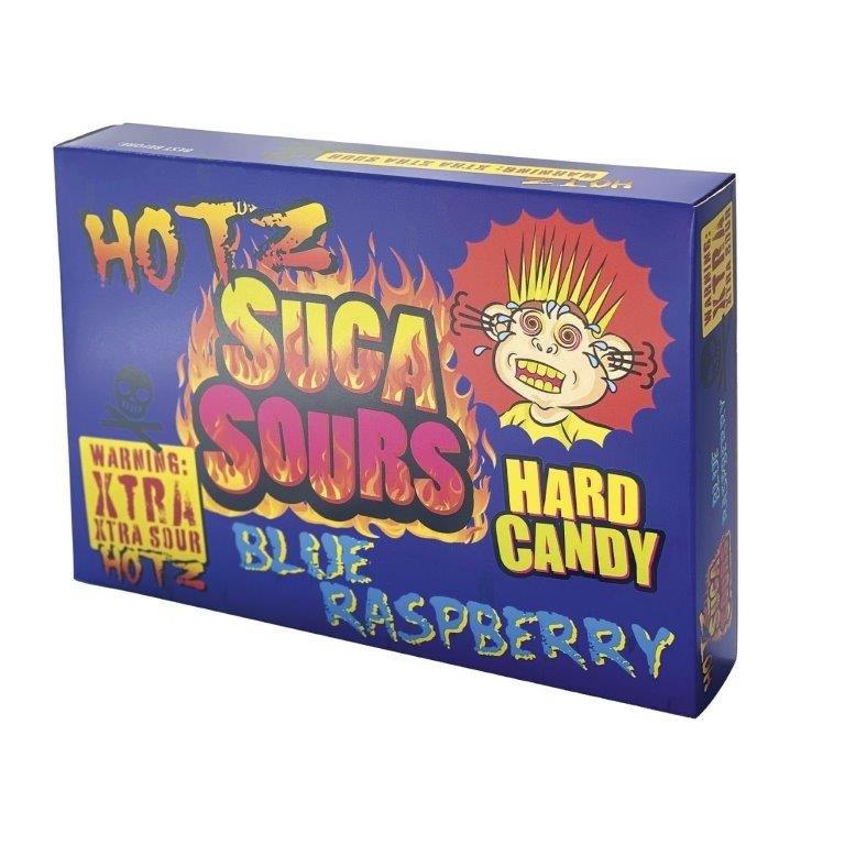 Suga Sours Hotz Blue Raspberry Flavour Candy 100g