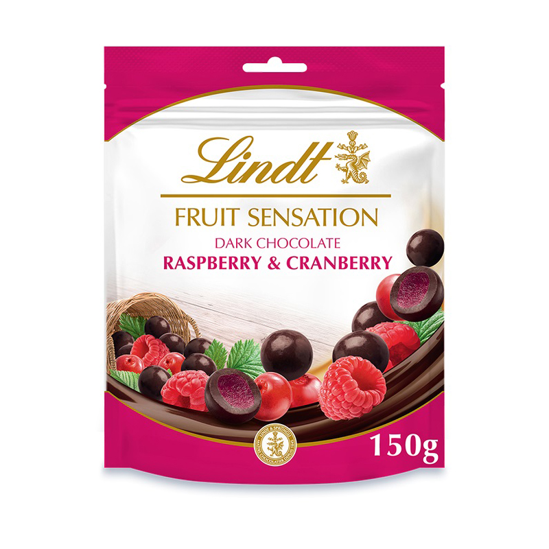 Lindt Sensation Fruit Raspberry & Cranberry 150g