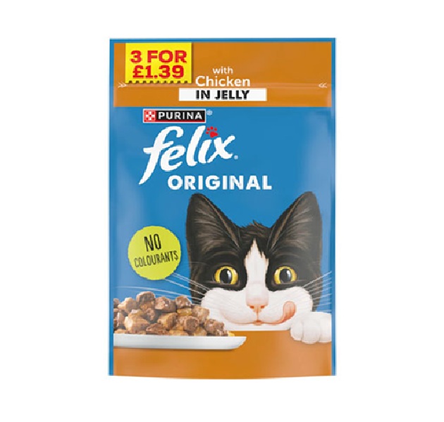 Felix Chicken in Jelly Pouch 85g 3 For PM £1.39