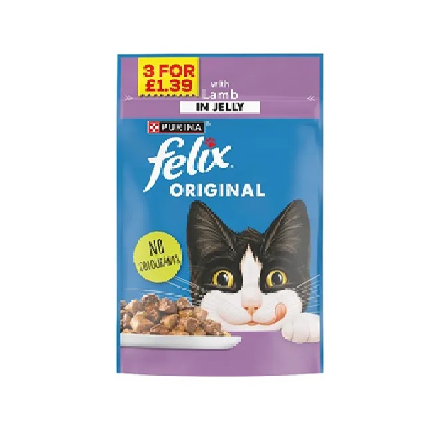 Felix Lamb In Jelly Pouch 85g 3 For PM £1.39