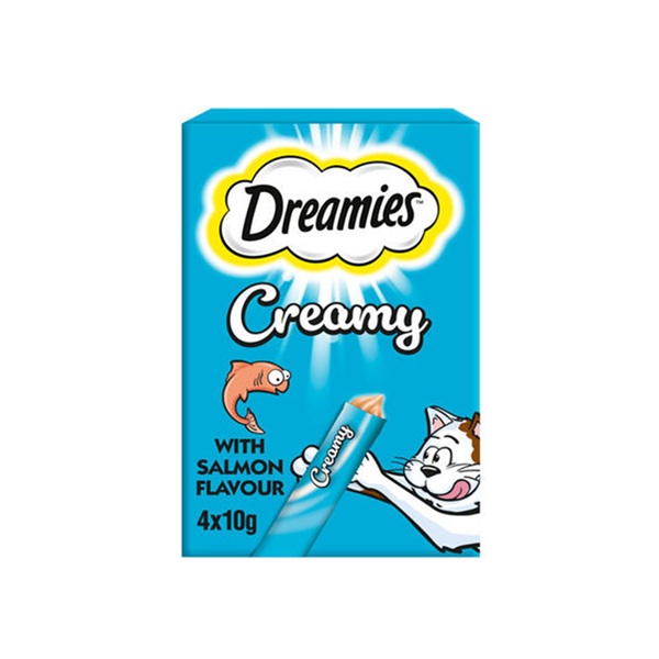 Dreamies Creamy Cat Treats & Salmon 40g