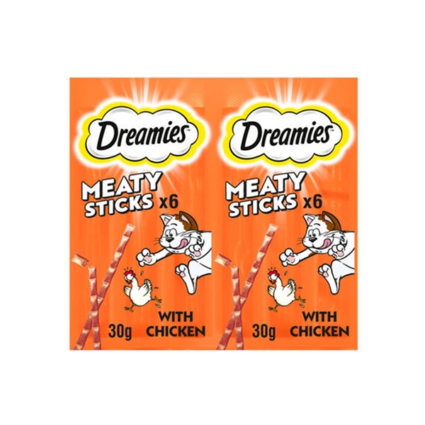 DUNIYA | Dreamies Meaty Sticks & Chicken 30g Thumbnail