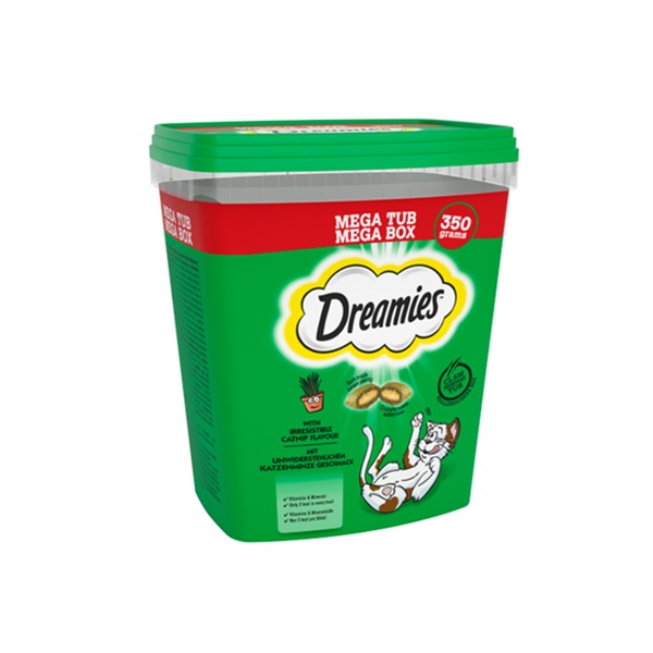 Dreamies Cat Treats With Catnip Flavour Megatub 350g