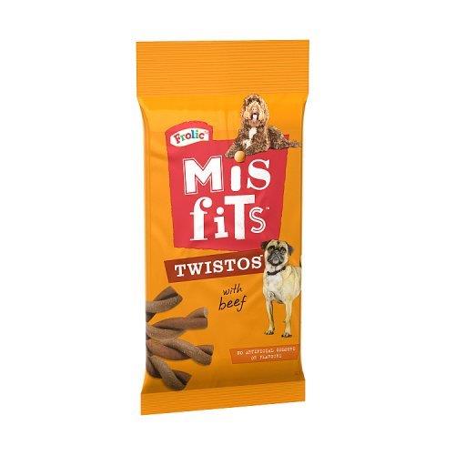 Misfits Twistos Dog Treats with Beef 105g