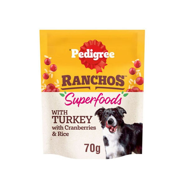 Pedigree Ranchos Superfoods & Turkey 70g