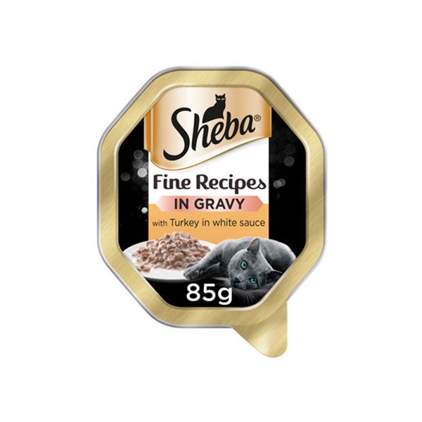 Sheba Sauce Collection Cat Tray & Turkey In White Sauce 85g