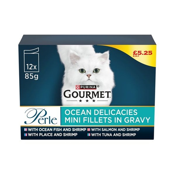 Gourmet Perle Ocean Collection In Gravy 12pk (12 x 85g) PM £5.25