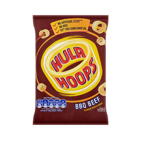 Hula Hoops BBQ Beef 34g