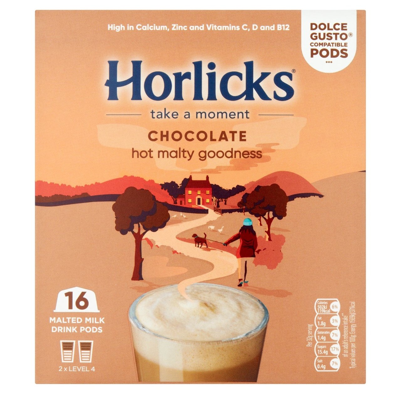 DUNIYA | Horlicks Dolce Gusto Hot Chocolate Pods 16s Thumbnail