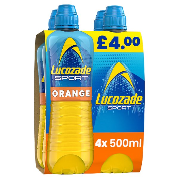 Lucozade Sport 4pk Orange (4 x 500ml) PM £4 (HS)