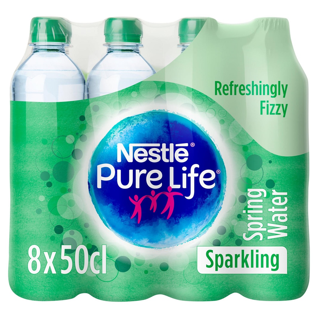 Nestle Pure Life Sparkling Water (8 x 500ml)