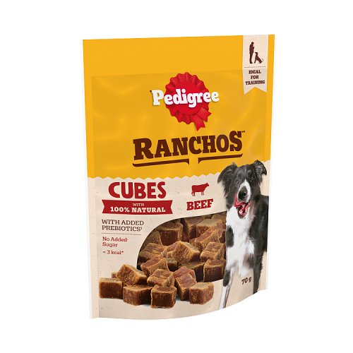 Pedigree Ranchos Reward Cube Treat Beef 70g