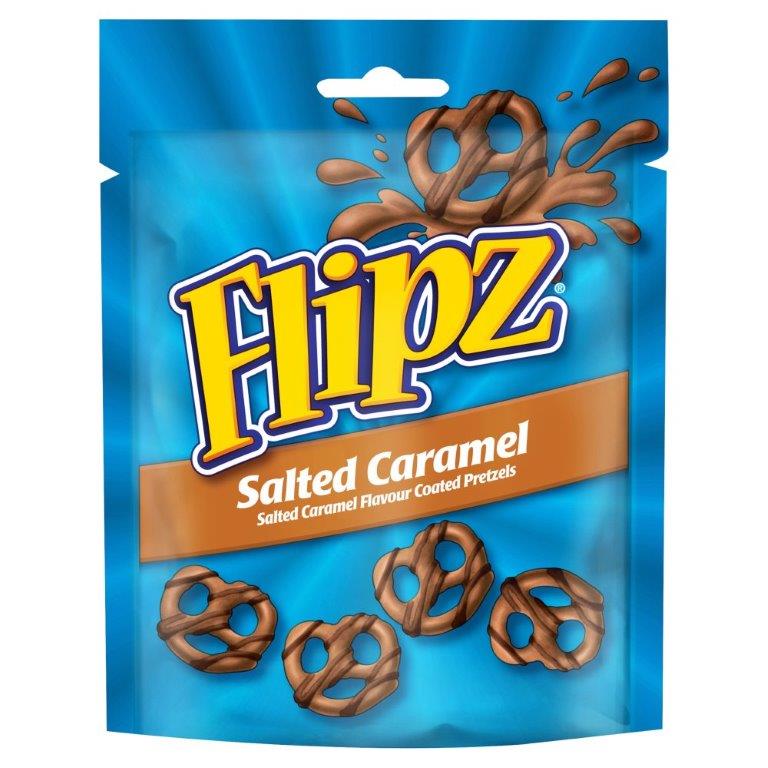 Flipz Salted Caramel Pretzels Pouch 90g (HS)