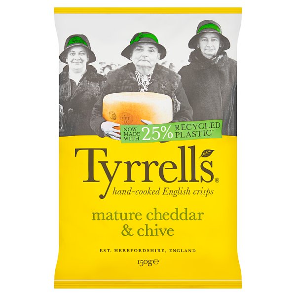 DUNIYA | Tyrrells Cheddar & Chive Crisps 150g (HS) Thumbnail