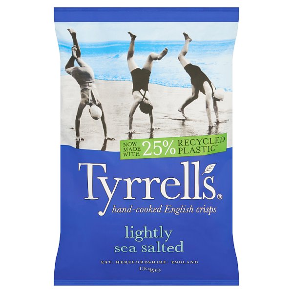 DUNIYA | Tyrrells Lightly Sea Salted Crisps 150g (HS) Thumbnail