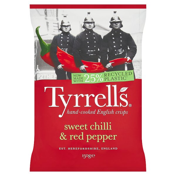 Tyrrells Sweet Chilli & Red Pepper Crisps 150g (HS)