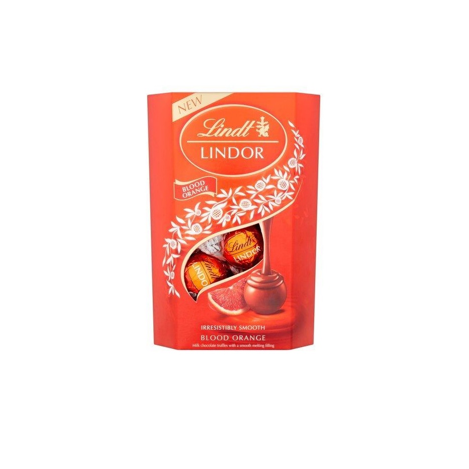 Lindt Lindor Cornet Chocolate Blood Orange 200g