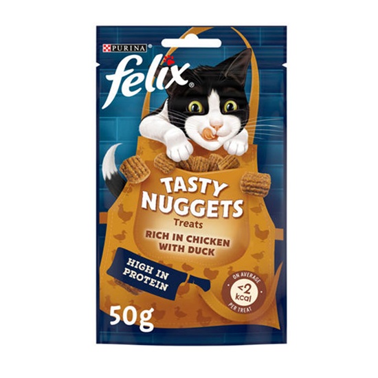 DUNIYA | Felix Tasty Nuggets Chicken Duck Cat Treats 50g Thumbnail