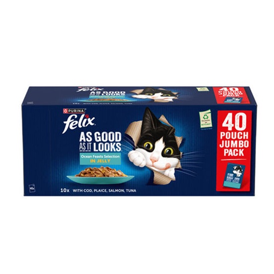 Felix Ocean Feasts Selection In Jelly (40 x 85g)