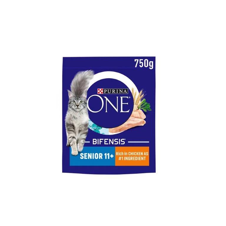 Purina ONE Senior 11+ Chicken Dry Cat Food 750g