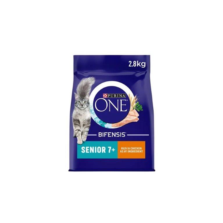 Purina ONE Senior 7+ Chicken Dry Cat Food 2.8kg