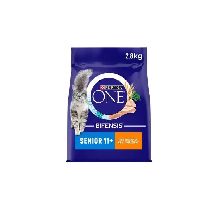 Purina ONE Senior 11+ Chicken Dry Cat Food 2.8kg