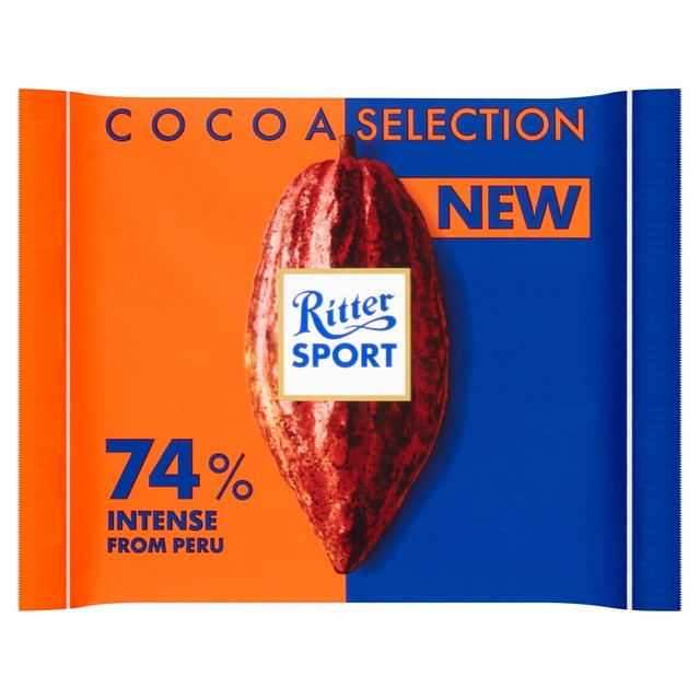 Ritter Sport Cocoa Select 74% Intense Cocoa From Peru 100g