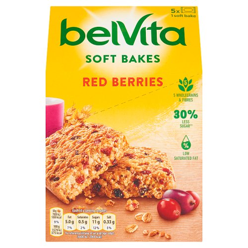 Belvita Soft Bakes Red Berries 5s 250g