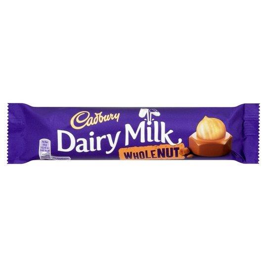 Cadbury Dairy Milk Std Whole Nut 45g