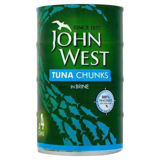 John West Tuna Chunks Brine 4pk (4 x 145g)