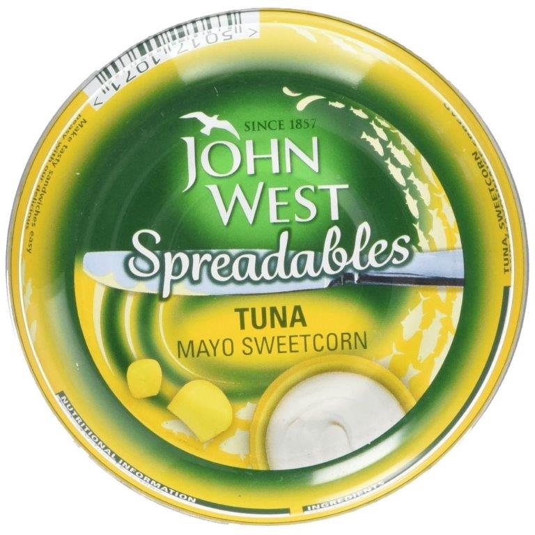 John West Spreadables Tuna Mayo Sweet Corn 80g