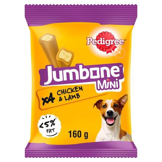 Pedigree Jumbone Small Dog Treats With Chicken And Lamb 4 Chews 160g