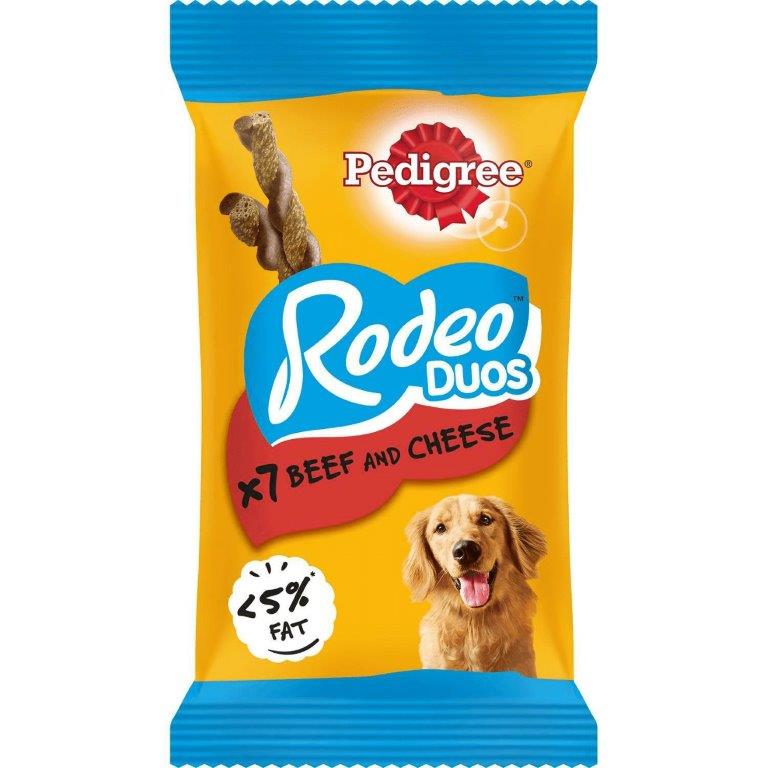 Pedigree Rodeo Duos Dog Treats With Beef & Cheese 123g