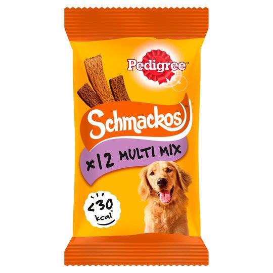 Pedigree Schmackos Dog Treats Multi 12 Stick 86g