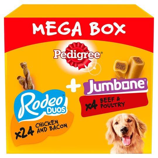 Pedigree Rodeo Duos & Jumbone Medium Mega Box 780g