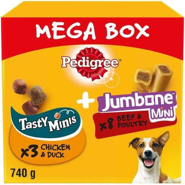 Pedigree Tasty Minis & Jumbone Small Mega Box 740g