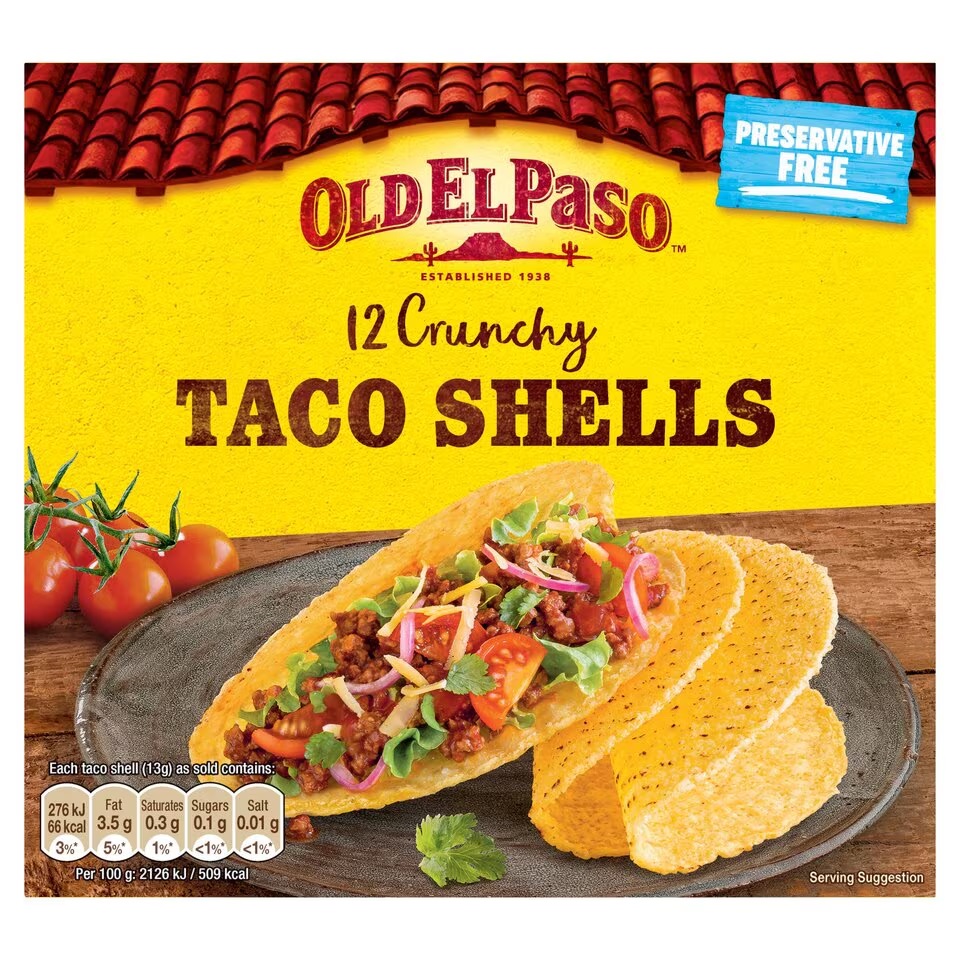 Old El Paso Taco Shells 156g (HS)