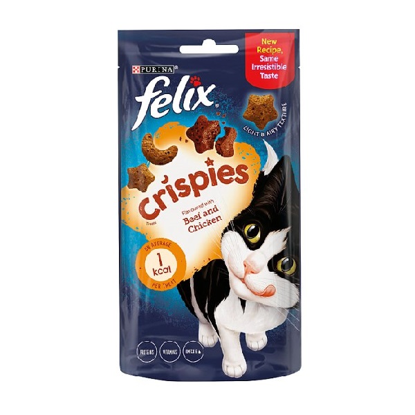 Felix Crispies Bag Beef & Chicken 45g (HS)