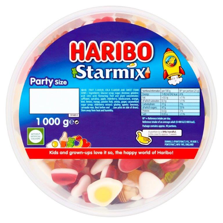 Haribo Starmix Tub 1kg