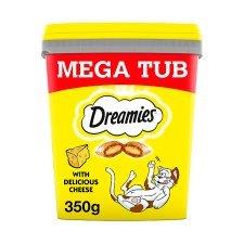 Dreamies Mega Tub With Cheese 350g