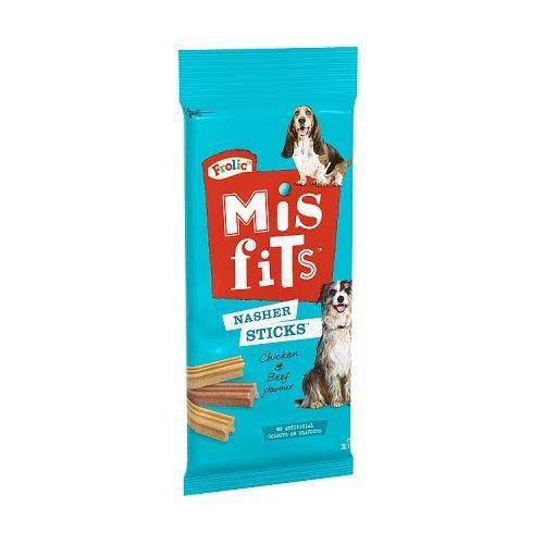 DUNIYA | Mistfits Nasher Sticks Medium Dog Treats With Chicken & Beef 175g Thumbnail