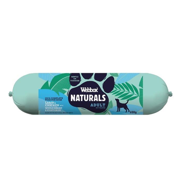 Webbox Natural Sausage - Lamb & Chicken 650g